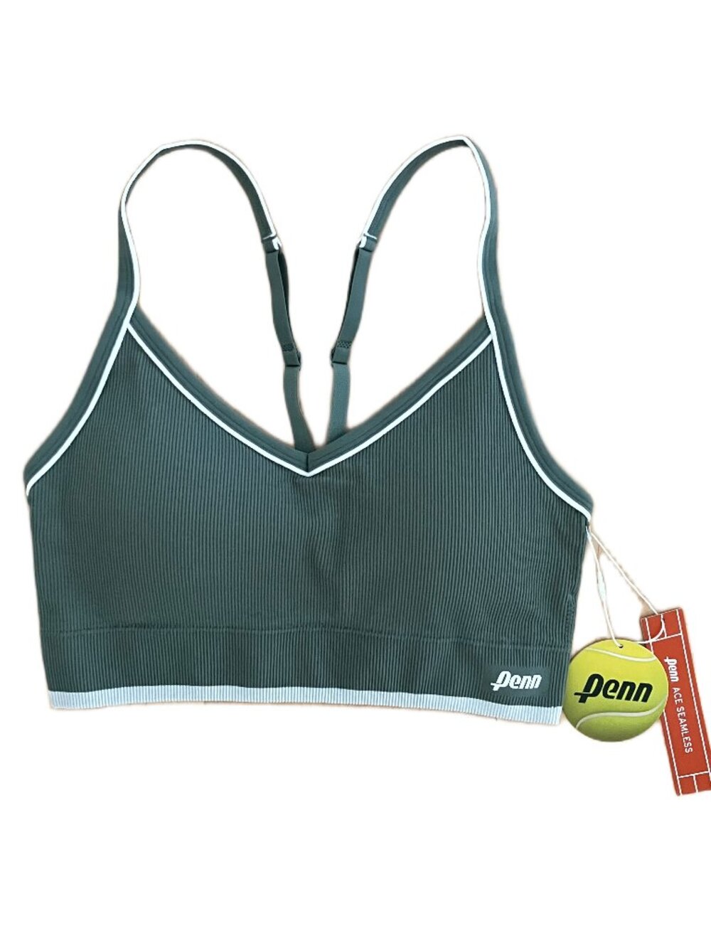 PENN Women's Ace Seamless Sportsbra Sage Green Size Medium NWT Tennis Pickleball